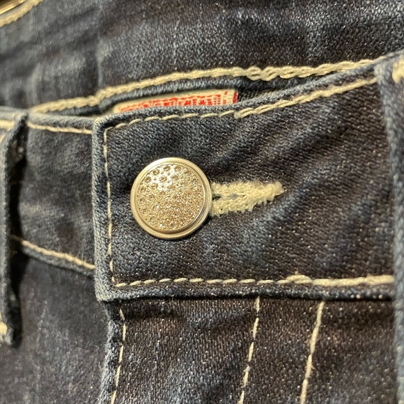 True Religion Joey Low Rise Bootcut Dark Blue Jeans, Women’s Size 32, 32 Inseam - Picture 4 of 14